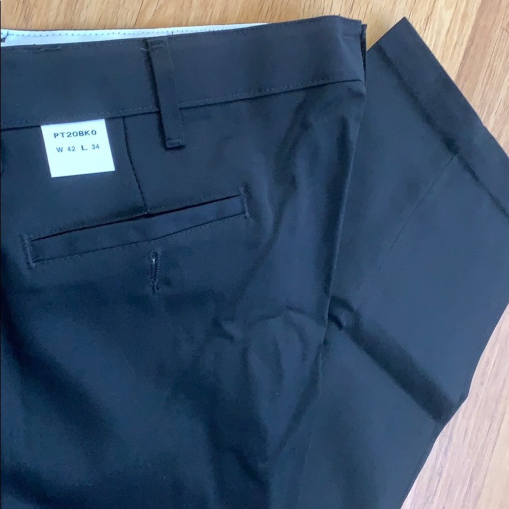 Black Straight Leg Slacks • 42X34 - Picture 3 of 3